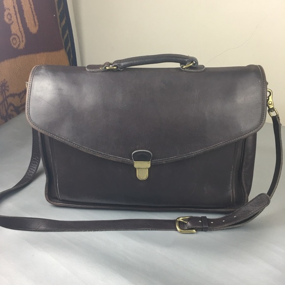 Vintage Coach Morgan briefcase in Mahogany - Picture 2 of 9